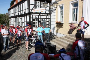 Startschuss vor dem Verdener Rathaus