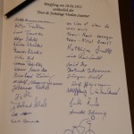 Eintrag ins Goldene Buch der Stadt Verden (Aller) Eintrag ins Goldene Buch der Stadt Verden (Aller)